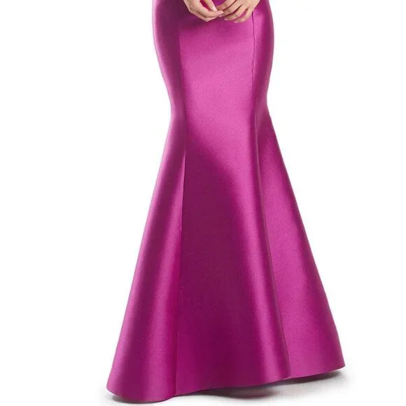 NWT Alexander by Daymor 1991S24 3D Floral Applique Evening Dress Fuchsia Size 6 - Picture 2 of 6